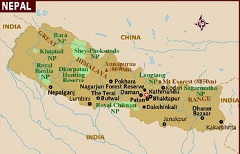 nepal map